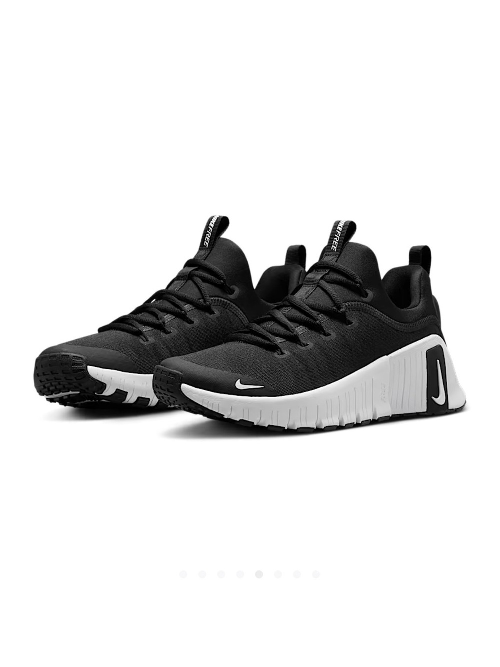 Nike Women's Black and White Flex-Train Sneakers